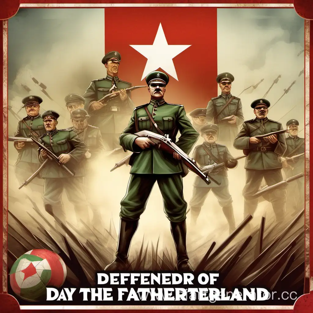 defender of the Fatherland day board game party theme