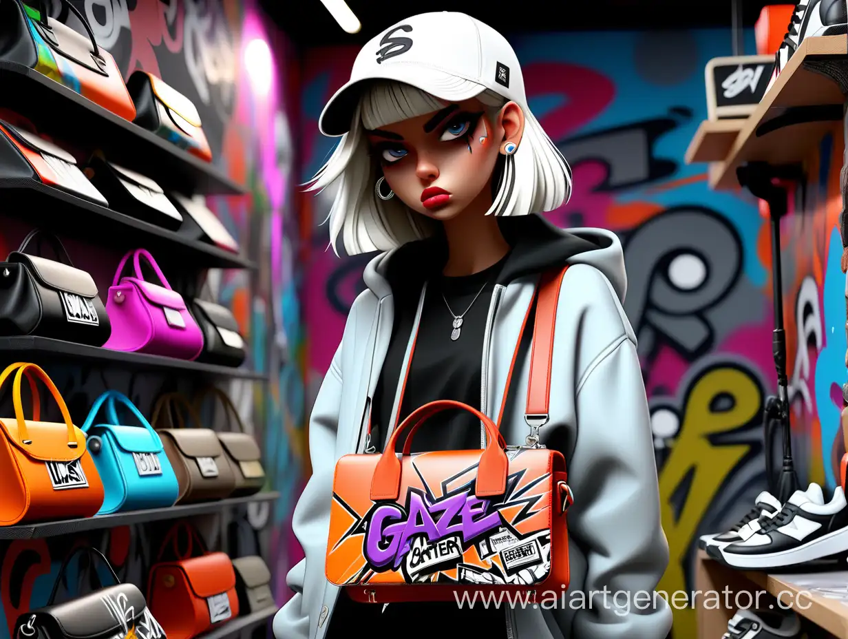 Streetwear handbag in graffiti shop Gaze Catcher