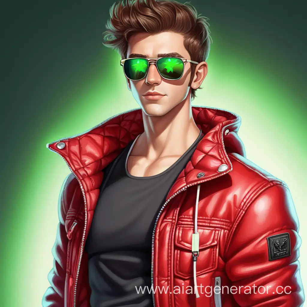 Fashionable-Man-with-Stylish-Brown-Hair-and-Red-Jacket