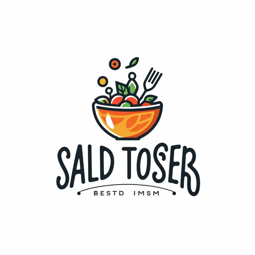 LOGO-Design-for-Salad-Tossers-Vibrant-Typography-with-Fresh-Salad-Bowl-Icon