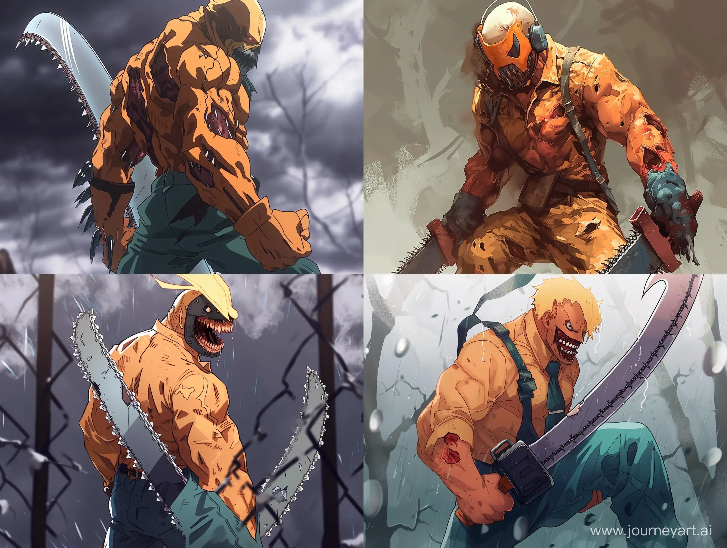 Dynamic-Fusion-of-Chainsaw-Man-and-One-Punch-Man-Character-Version-6