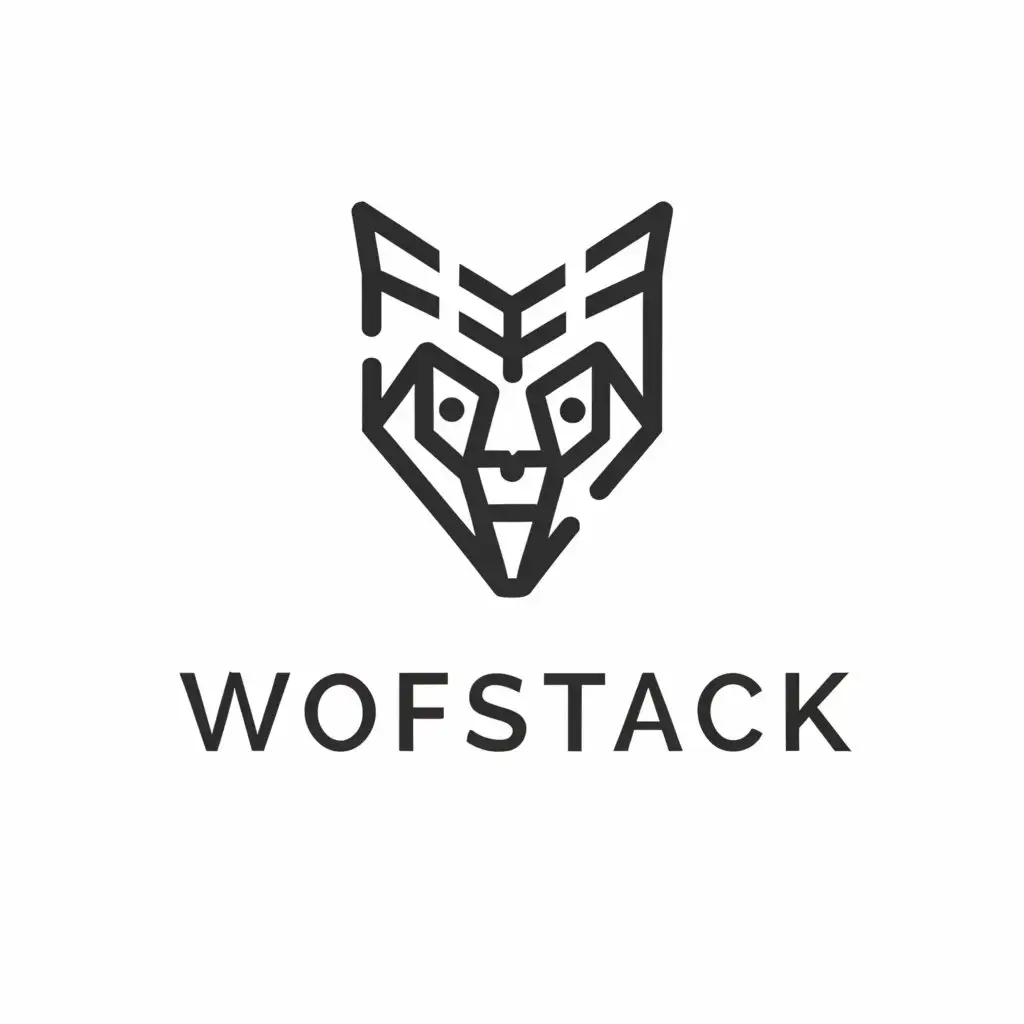 a logo design,with the text "Wolfstack", main symbol:software,Moderate,be used in Education industry,clear background
