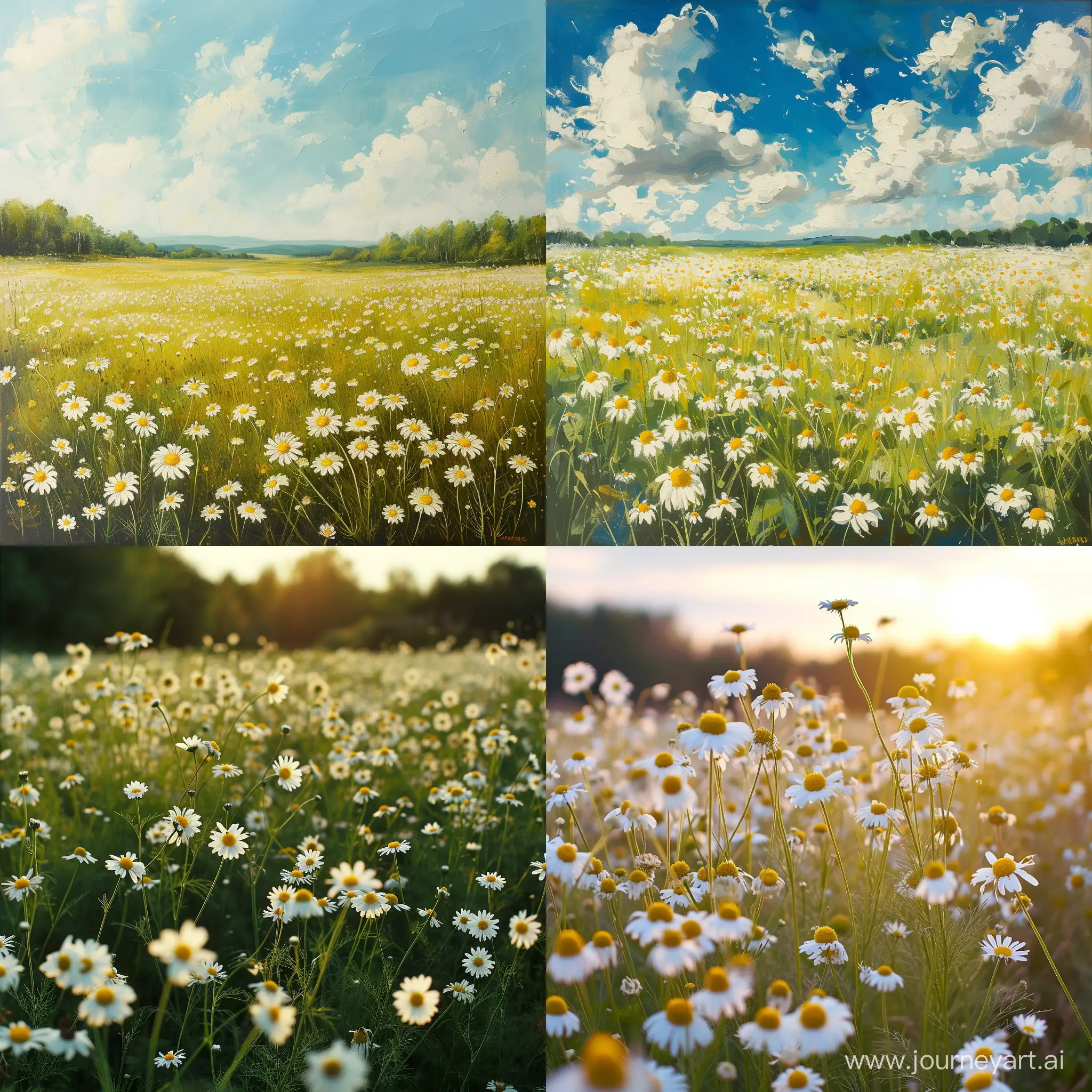 Tranquil-Chamomile-Field-in-a-Perfect-Square-Composition