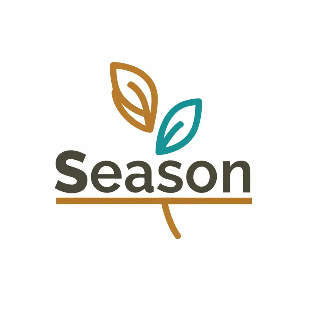 a logo design,with the text "season", main symbol:leaves,Moderate,be used in Retail industry,clear background