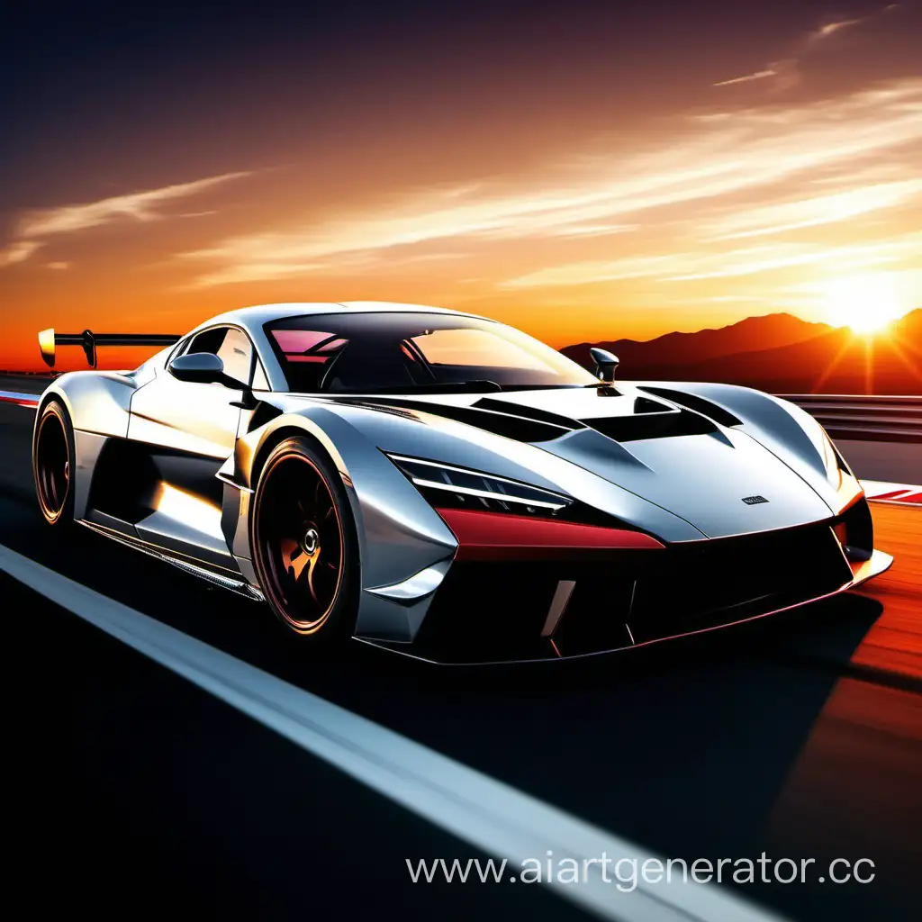 Adwain-Sports-Car-Racing-at-Sunset