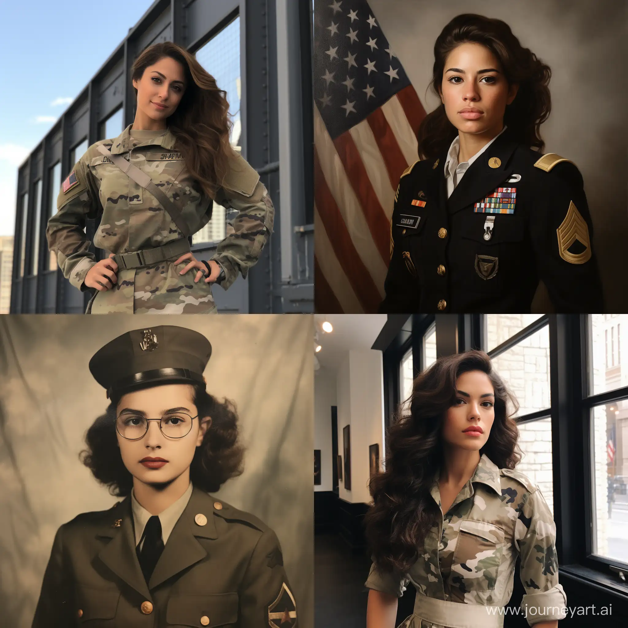 Judy-Alvarez-in-American-Military-Uniform