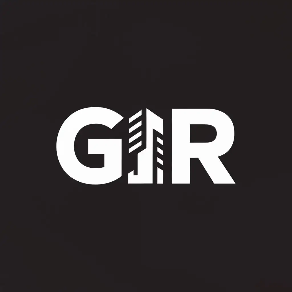 a logo design,with the text "GJR ", main symbol:Design & Construction,complex,be used in Construction industry,clear background