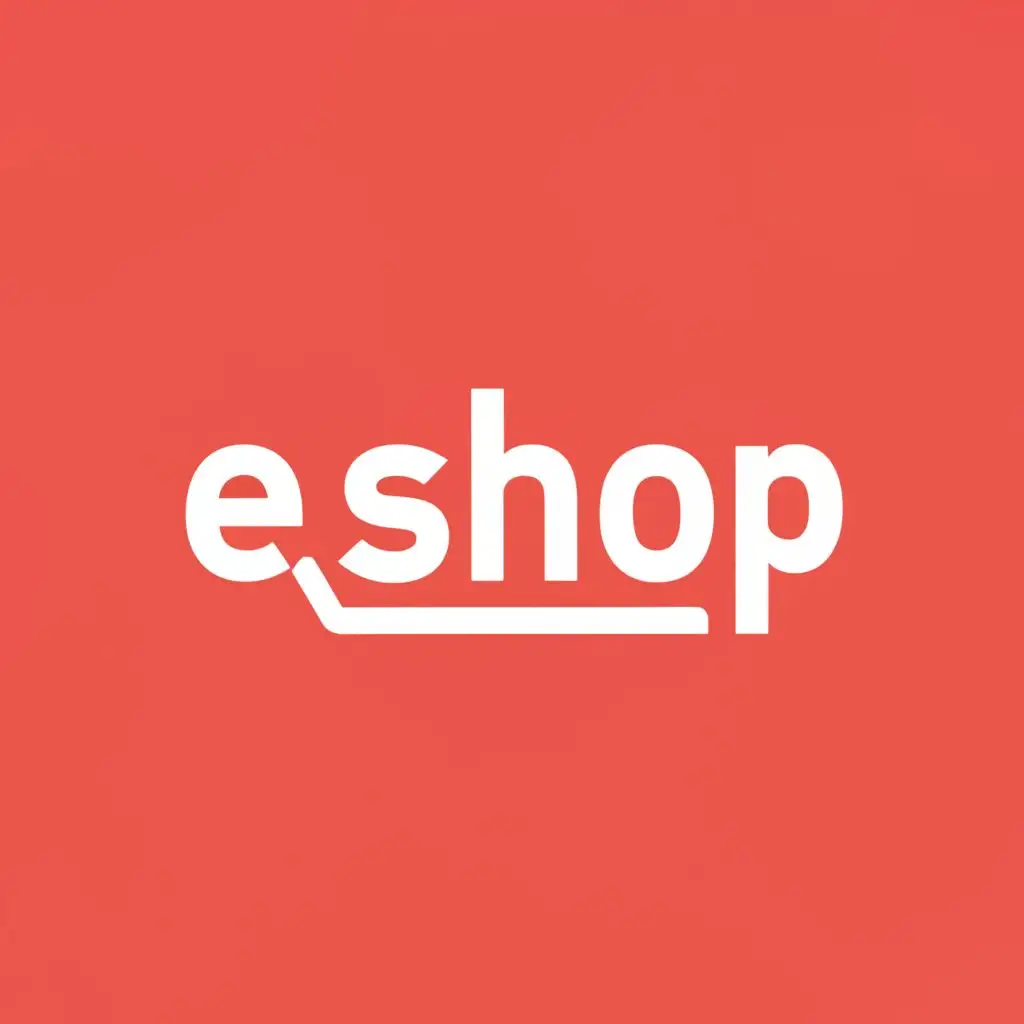 a logo design,with the text "e-shop", main symbol:shopping cart,Minimalistic,be used in Retail industry,clear background