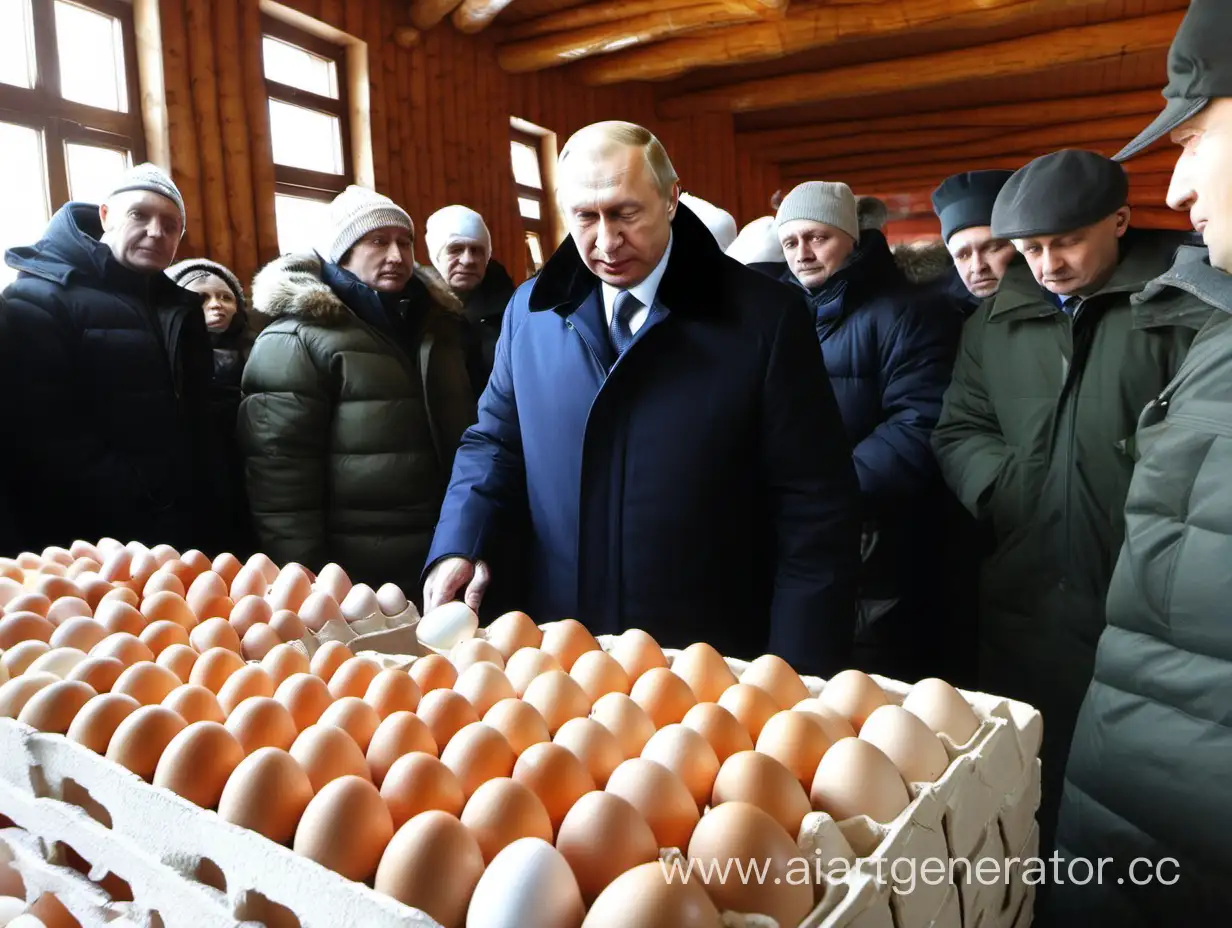 Президент Владимир Владимирович покупает яйца в Пятёрочке