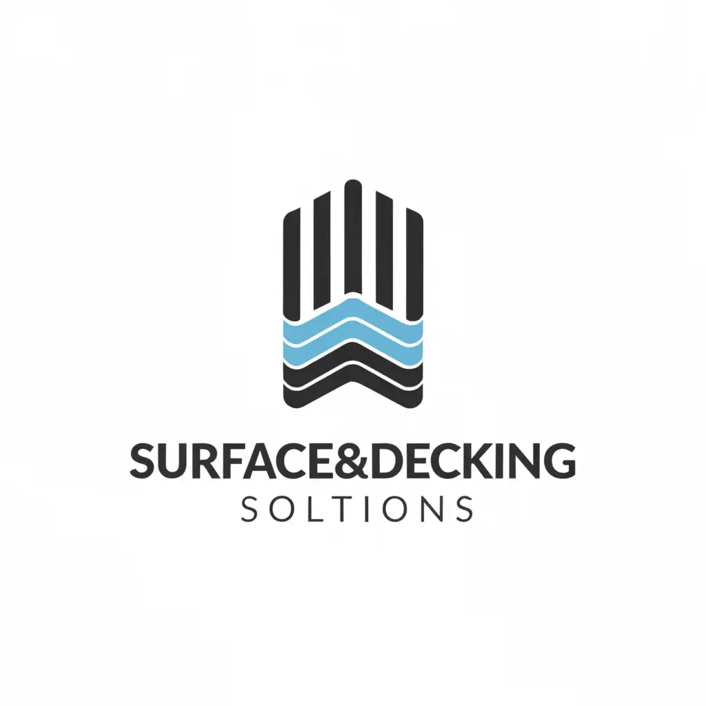 a logo design,with the text 'Surface & Decking Solutions GmbH', main symbol:A boat deck,Moderate,clear background