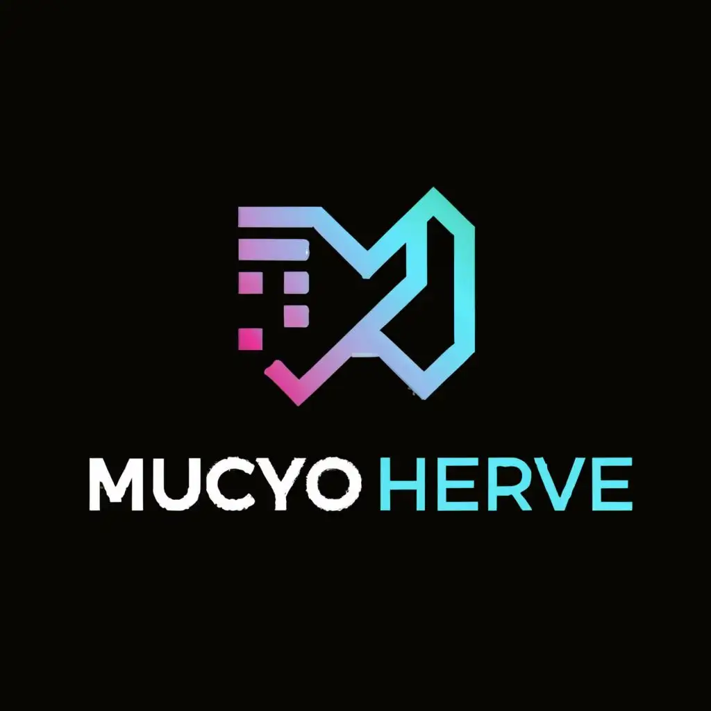 a logo design,with the text "Mucyo Herve", main symbol:bold italic ,Moderate,be used in Technology industry,clear background