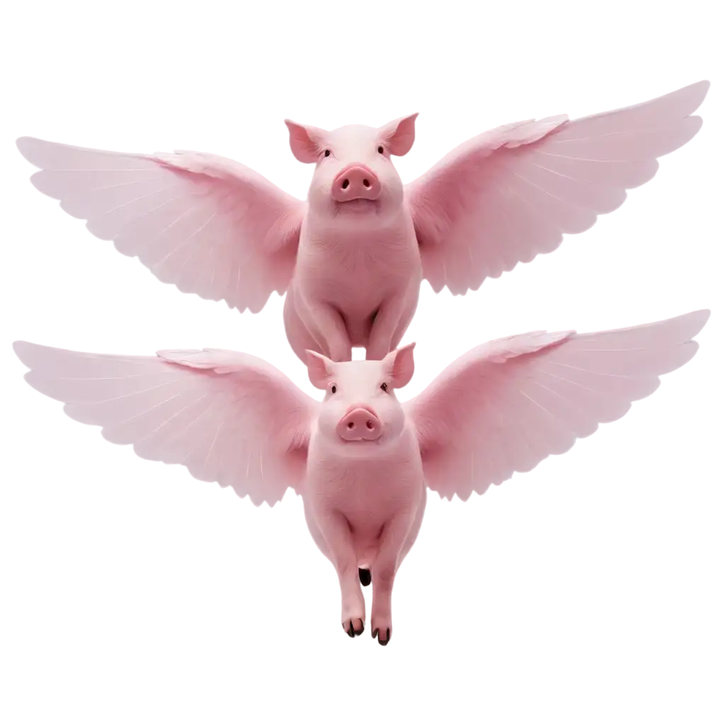 Pink-Flying-Pigs-PNG-Whimsical-Illustration-of-Pigs-with-Wings-Soaring-in-the-Sky