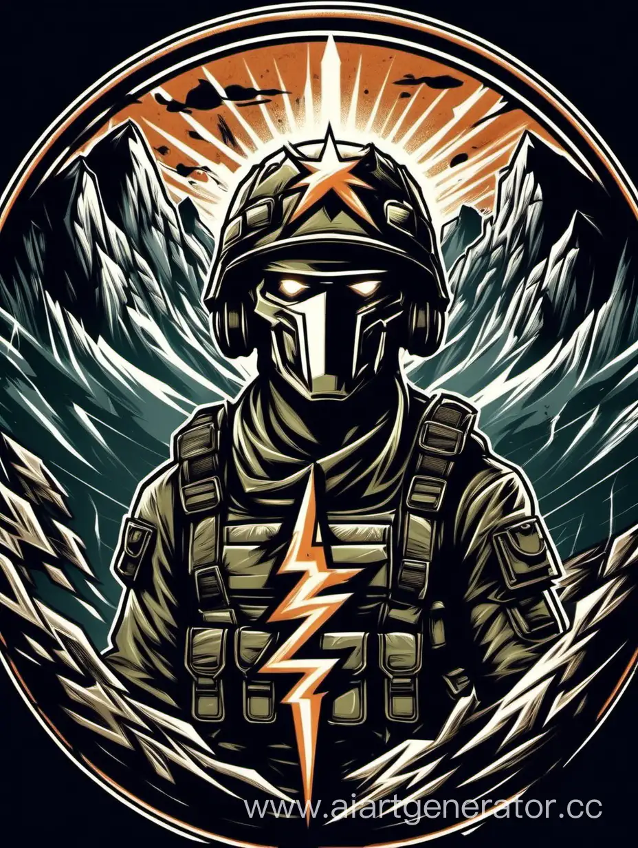 Tactical-Helmet-with-Mountainous-Backdrop-and-Lightning-Bolt-Art