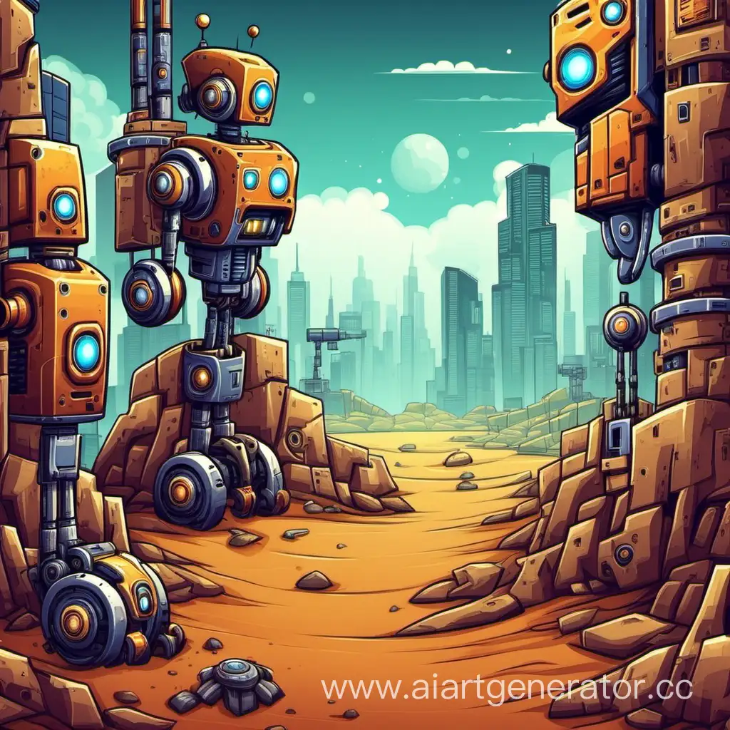 background for robots game