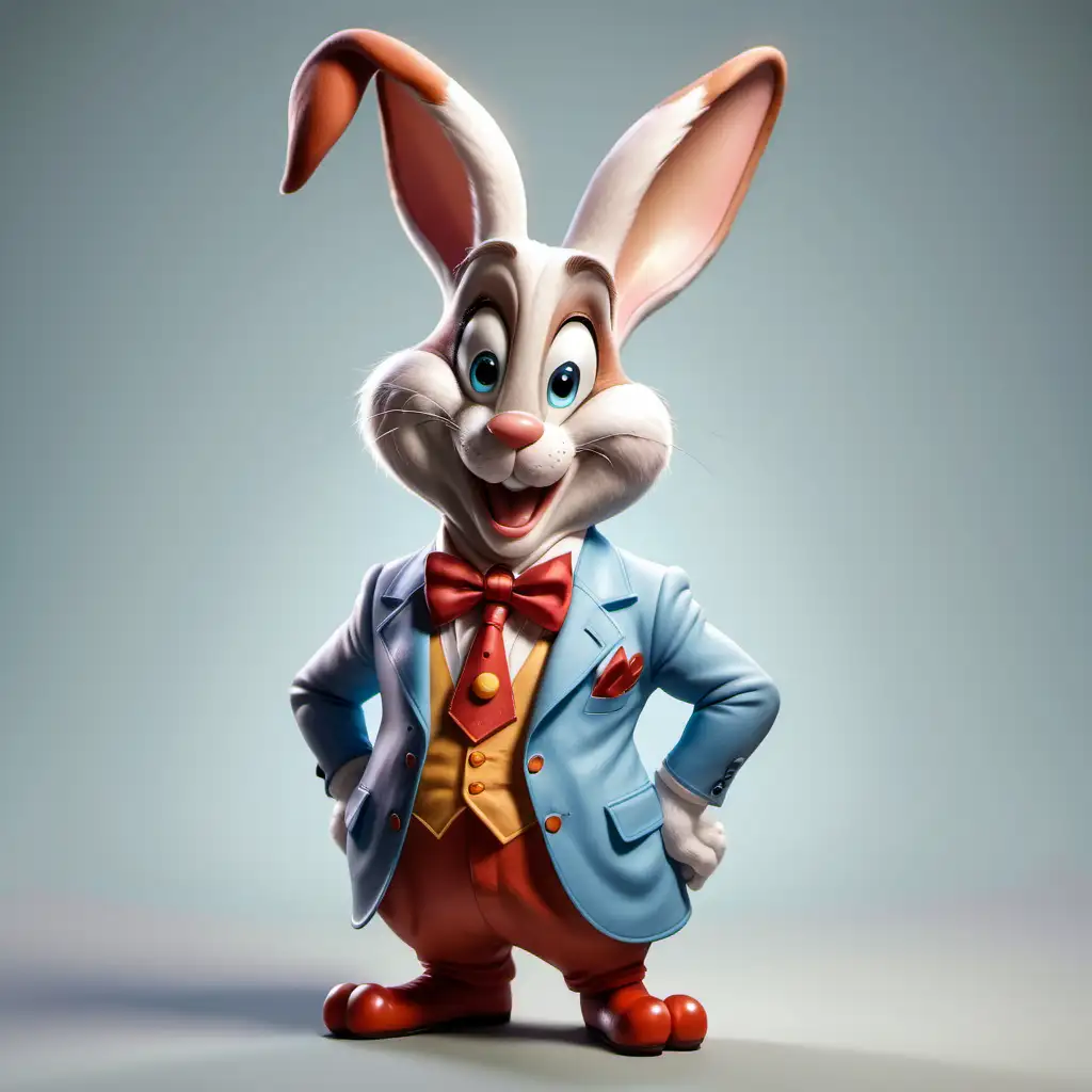 Realistic Caricature Portrait of Roger Rabbit
