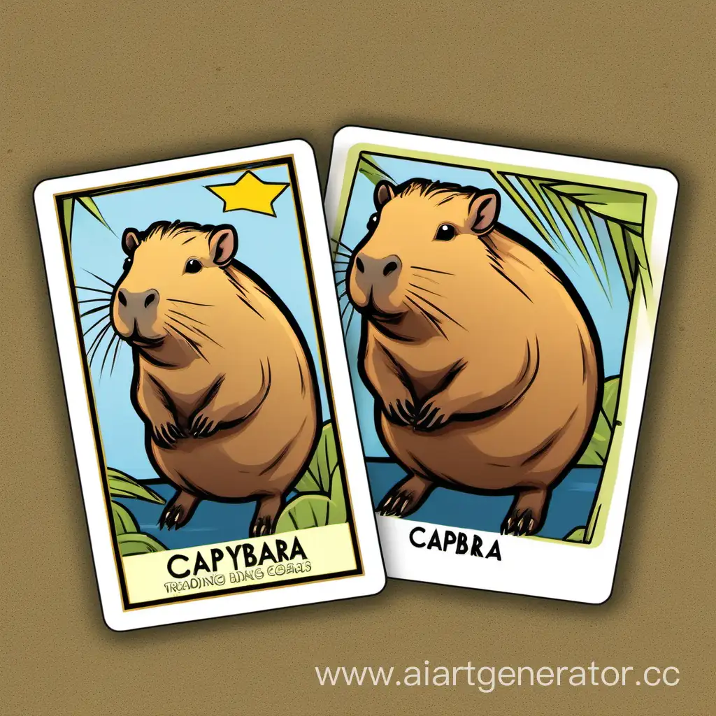 capybara trading cards