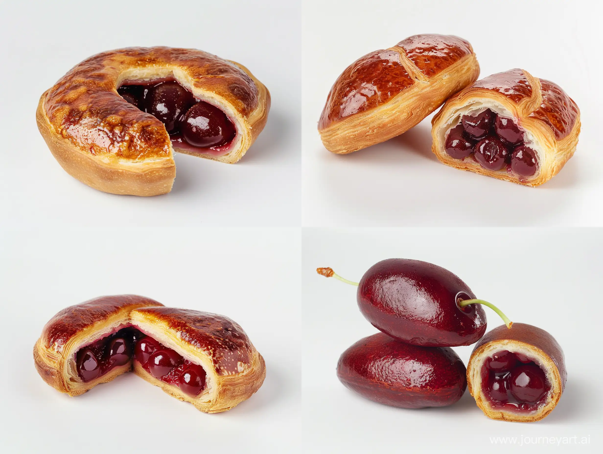 Delicious-CherryFilled-Pastry-Advertisement-on-White-Background