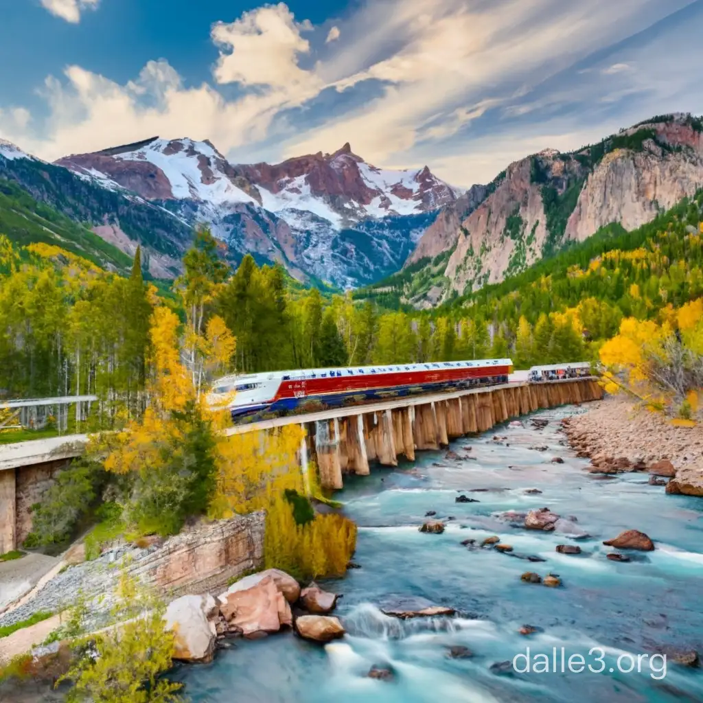 Can you create a map of Colorado, with a passenger rail network that connects the cities with populations over 10,000 in the most efficient manner, including the mountain ski resorts