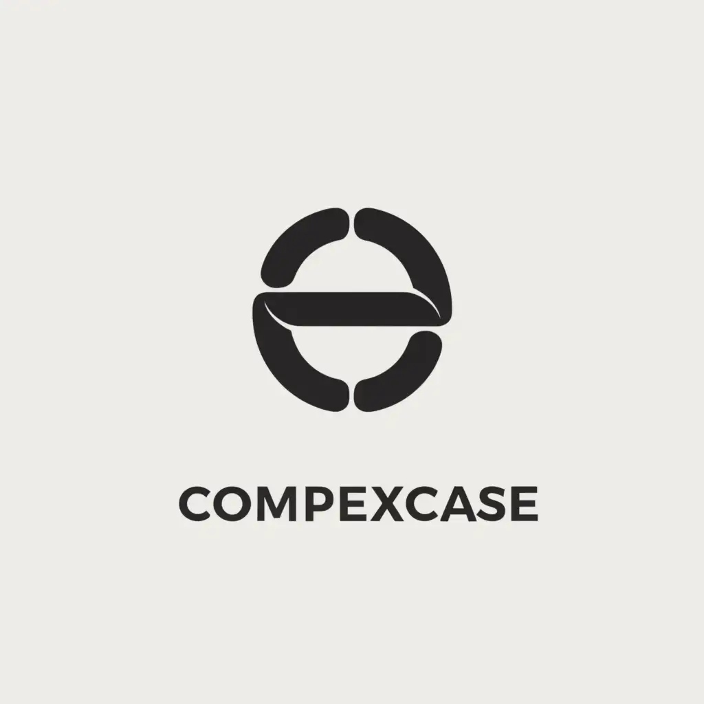 a logo design,with the text "complexcase", main symbol:chains,Minimalistic,be used in Technology industry,clear background