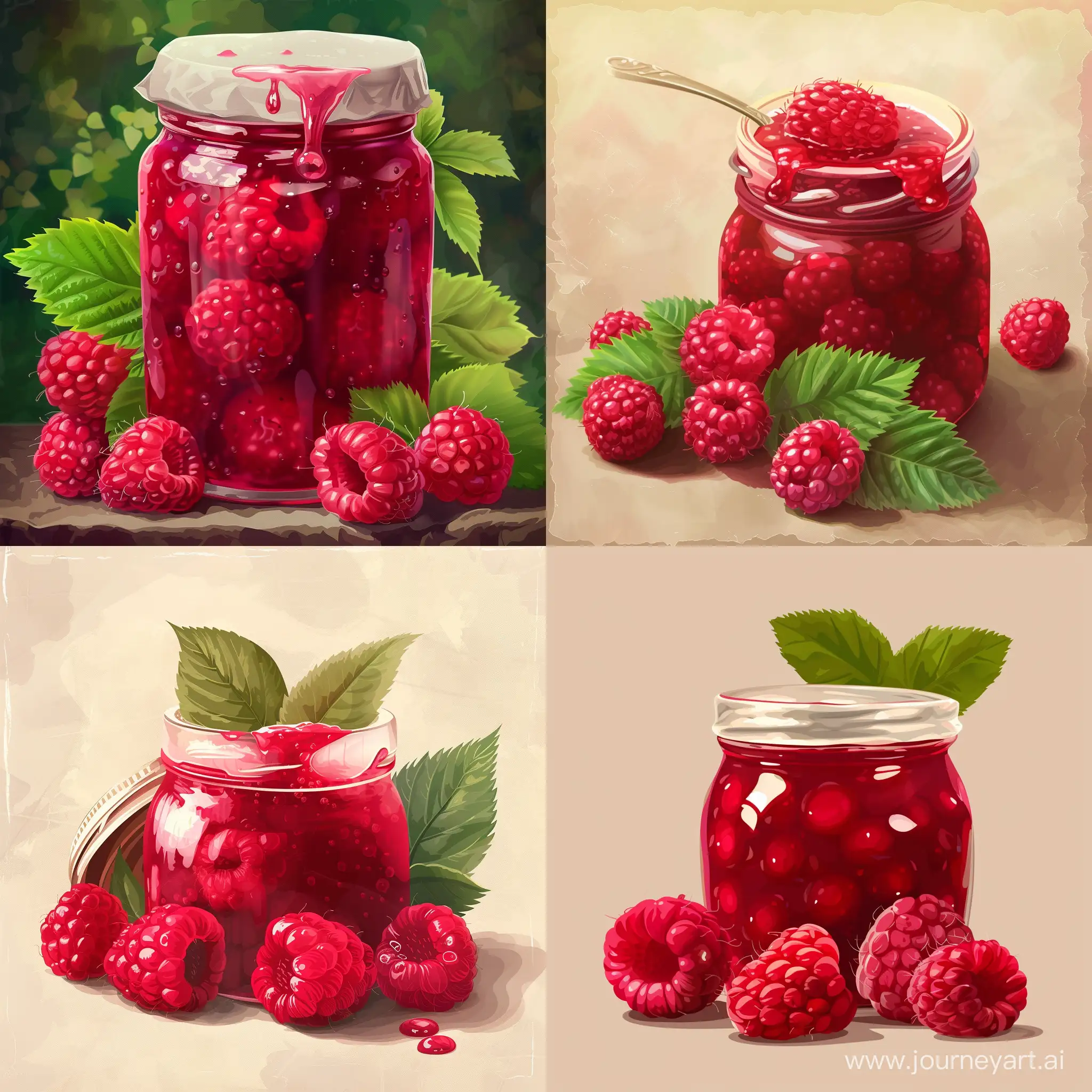 Realistic-Raspberry-Jam-Spread-in-Modern-Setting
