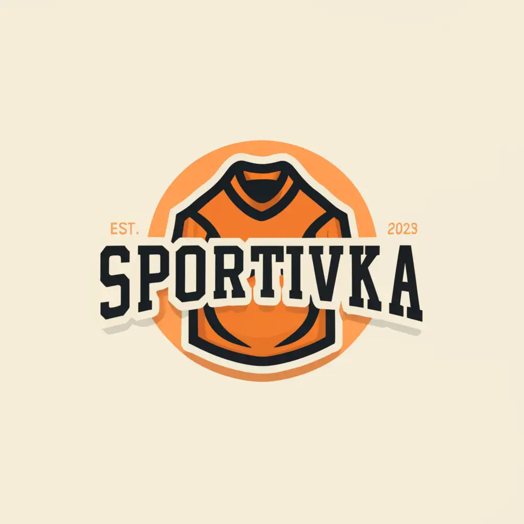a logo design,with the text "Sportivka", main symbol:sweater,Moderate,be used in Retail industry,clear background