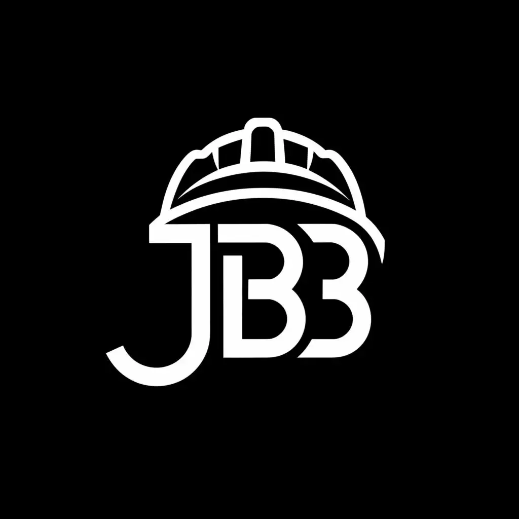 a logo design,with the text "JB3", main symbol:Hardhat,complex,be used in Construction industry,clear background