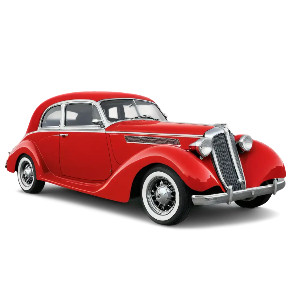 Red vintage car
