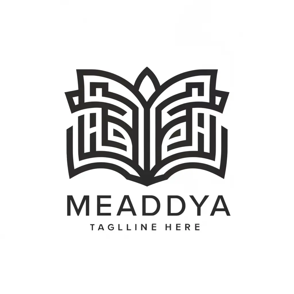 LOGO-Design-for-Metadaya-Educational-Emblem-Featuring-a-Book-on-Clear-Background