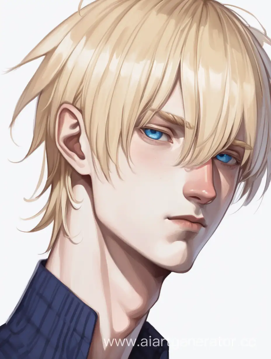 Confident-Blond-Student-with-Piercing-Blue-Eyes-and-Haughty-Expression