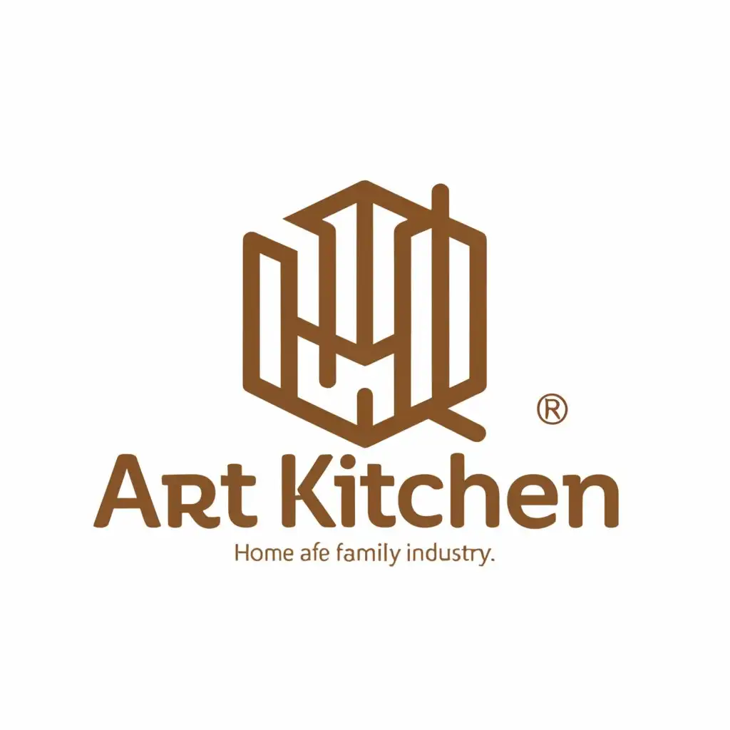 a logo design,with the text "Art kitchen", main symbol:a logo for a wood assembly company,Minimalistic,be used in Home Family industry,clear background