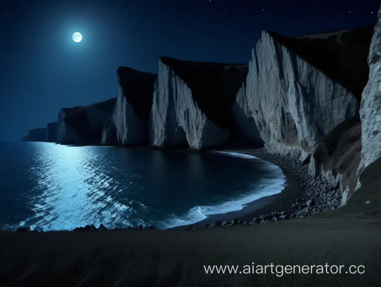 Moonlit-Seaside-Serenity-with-Cliffs-and-Rocks