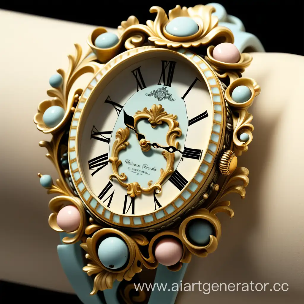 Exquisite-RococoStyle-Wristwatches-Intricate-Timepieces-with-Ornate-Detailing
