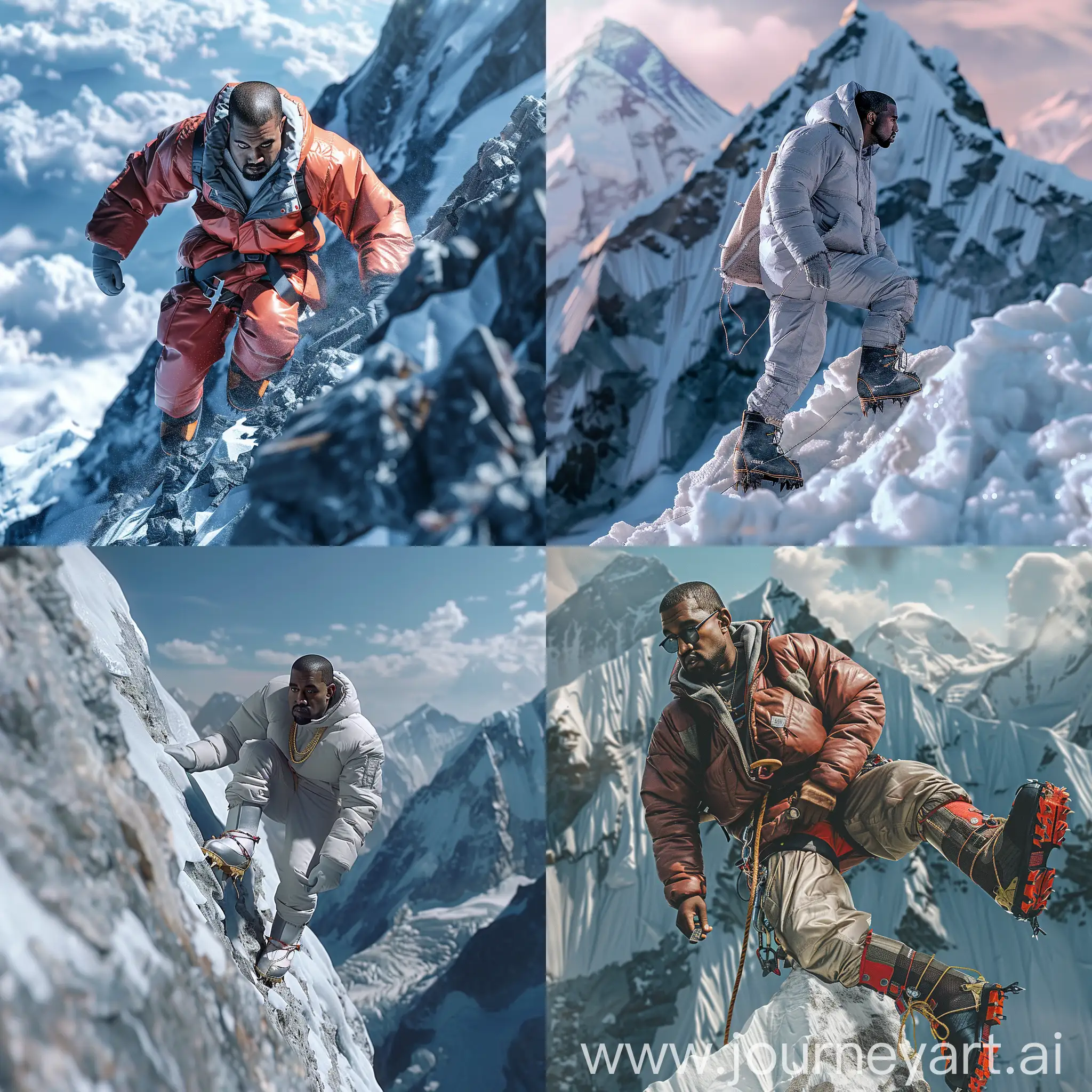 Kanye-West-Conquering-Mount-Everest-in-Hyperrealistic-Detail