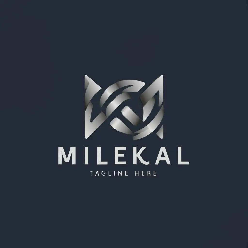 a logo design,with the text "MILEKAL", main symbol:STEEL,Moderate,be used in Construction industry,clear background