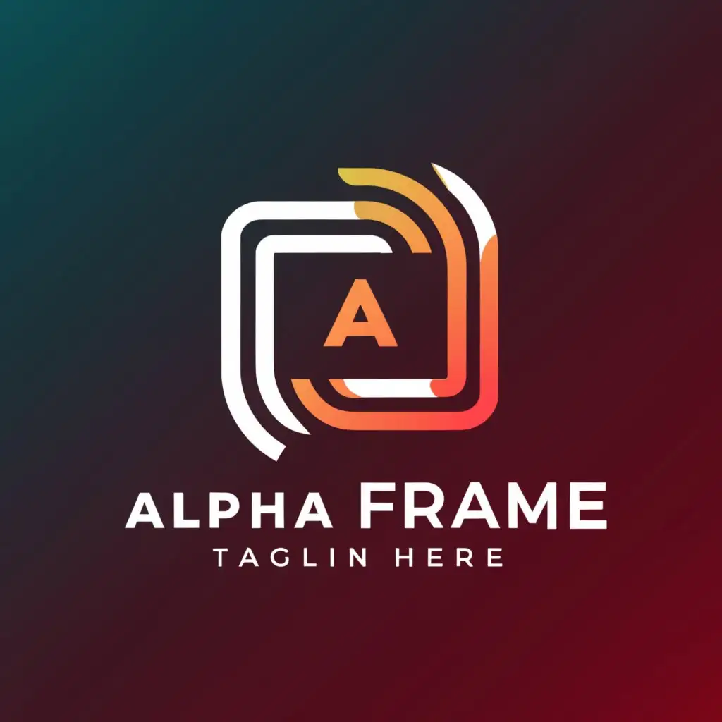 a logo design,with the text "alpha frame", main symbol:gamble,Moderate,be used in Entertainment industry,clear background