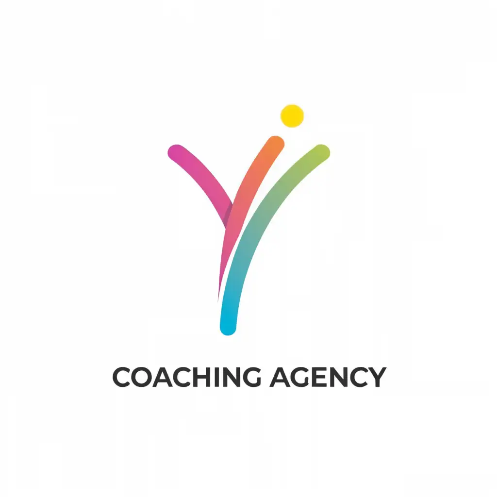 a logo design,with the text "Coaching agency", main symbol:Y,Minimalistic,clear background