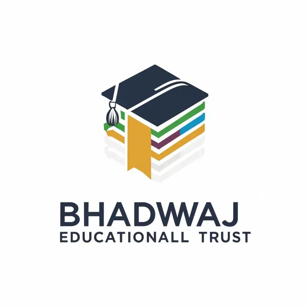 logo, EDUCATION, with the text "BHARDWAJ EDUCATIONAL TRUST", typography, be used in Education industry