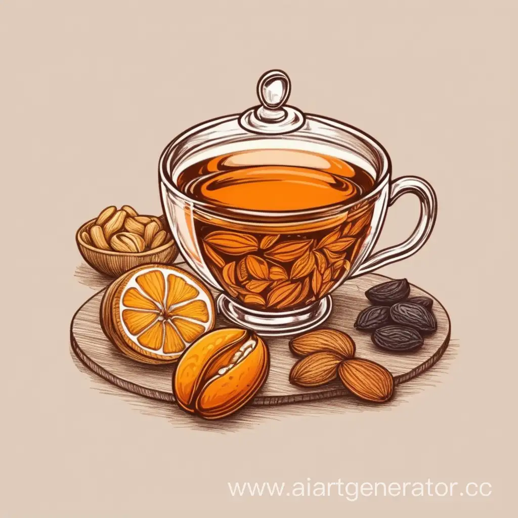 Tea-and-Dried-Fruits-Company-Logo-Design