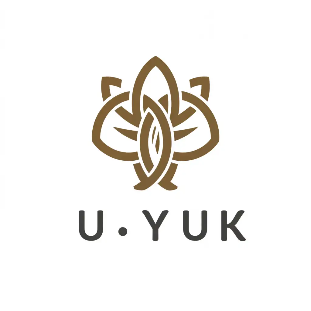 a logo design,with the text "U Y", main symbol:Trinity Oak leaf hid Ouk in the design No letters Clear background
,Minimalistic,be used in Religious industry,clear background