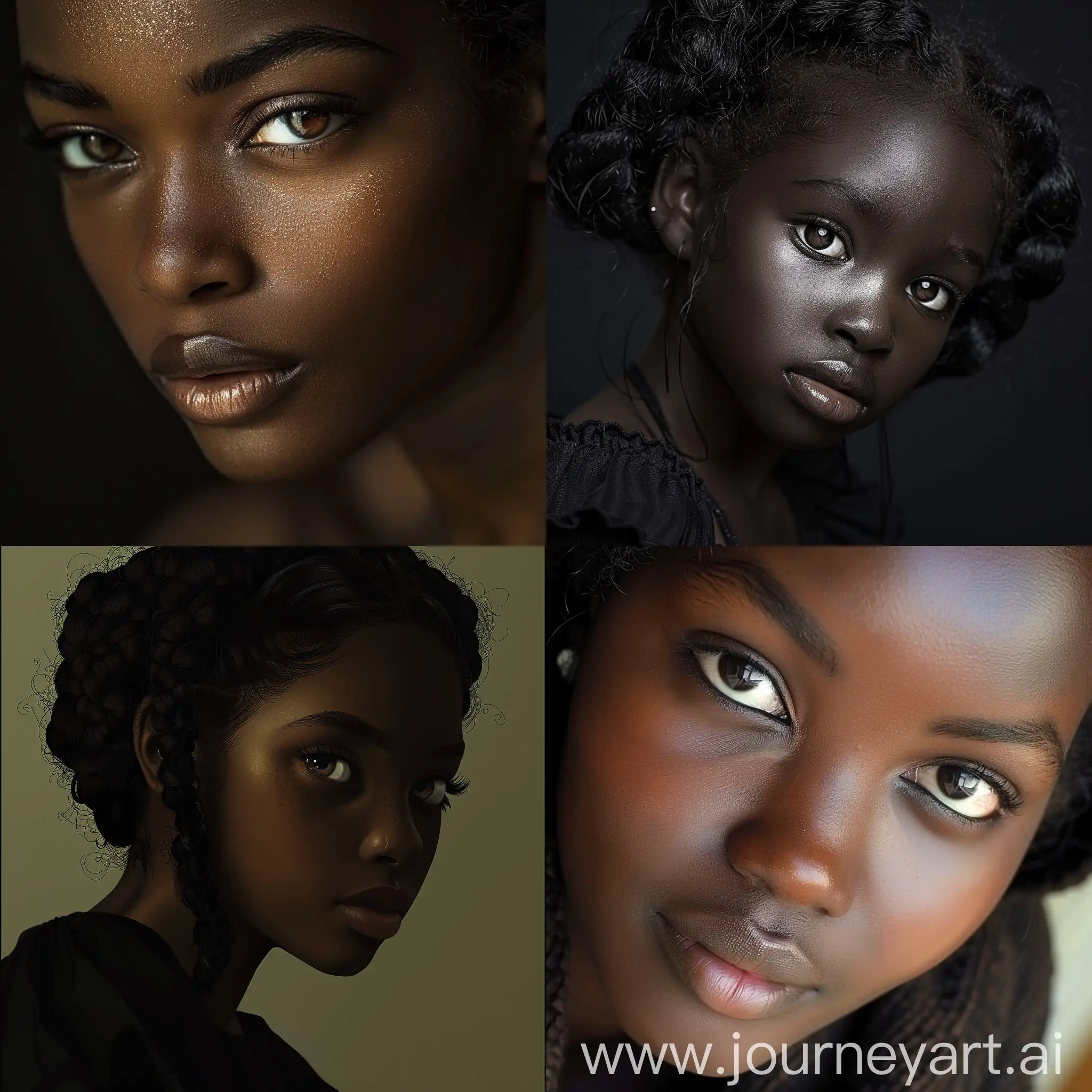 Beautiful-Ebony-Girl-Portrait-with-Unique-Versatility