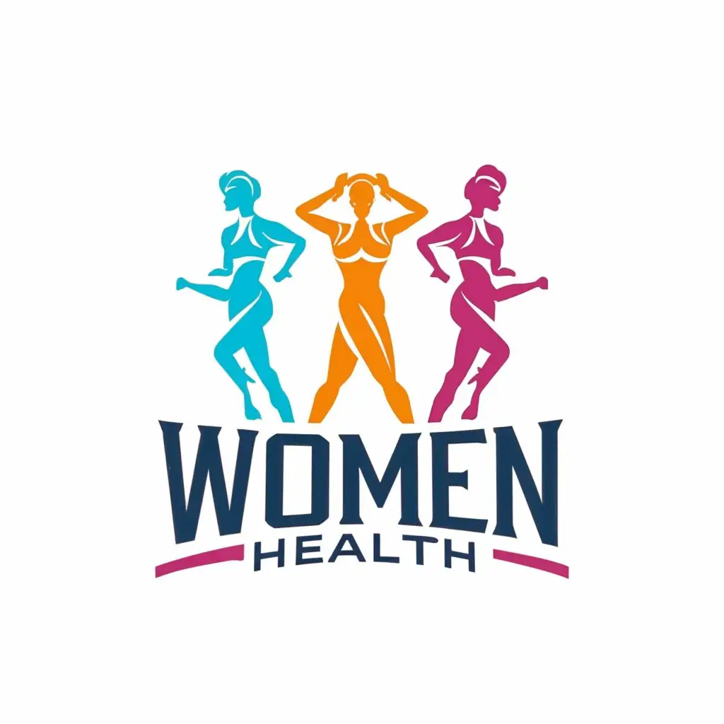 a logo design,with the text "Women Health", main symbol:3 Women Health,Moderate,be used in Sports Fitness industry,clear background