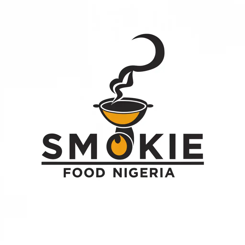 a logo design,with the text "Smokie Food Nigeria", main symbol:smoke, oven,complex,be used in Restaurant industry,clear background