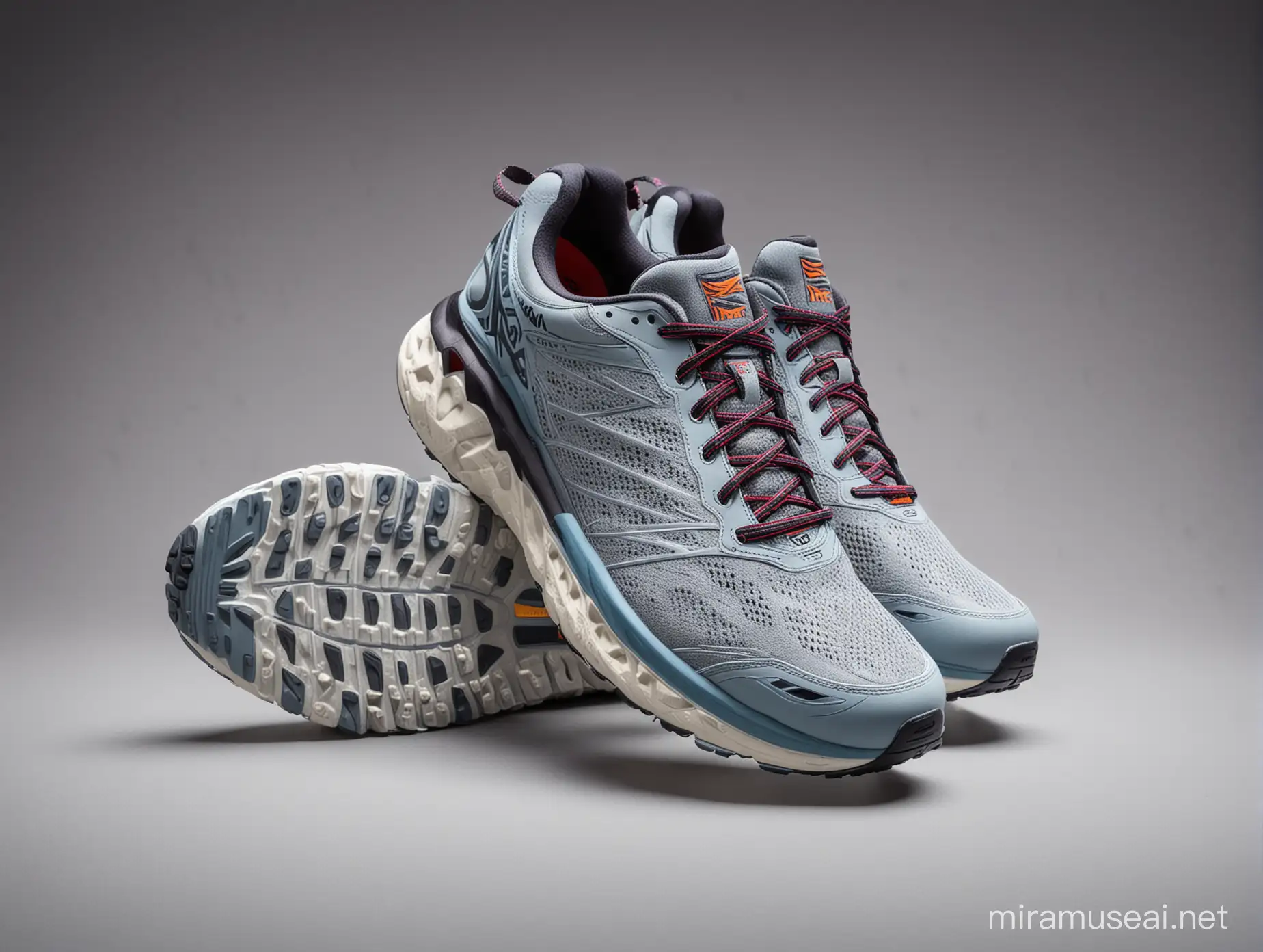Hoka Challenger ATR 7 Running Shoes and the background is light grey