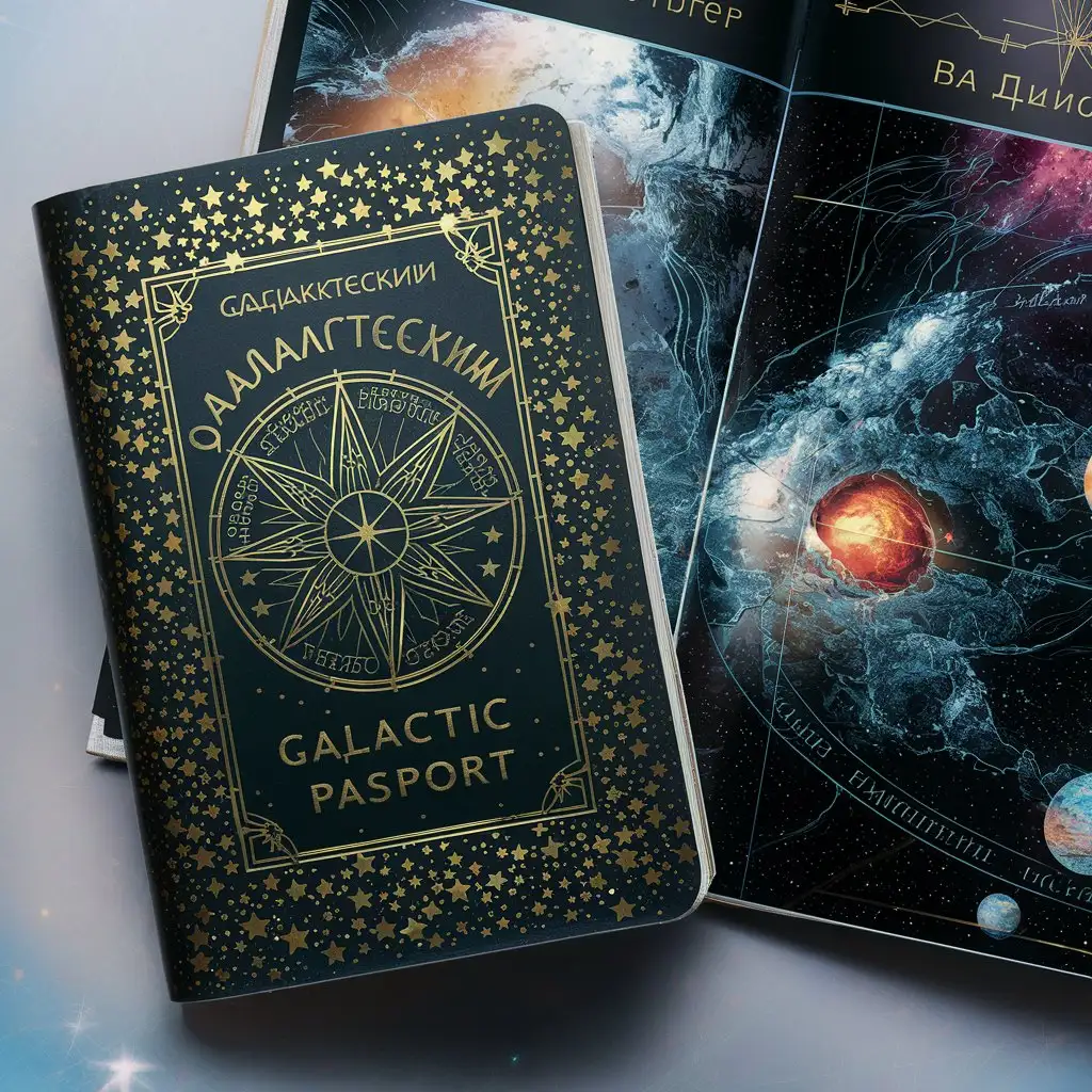 Interstellar Travelers Holding Galactic Celestial Passports
