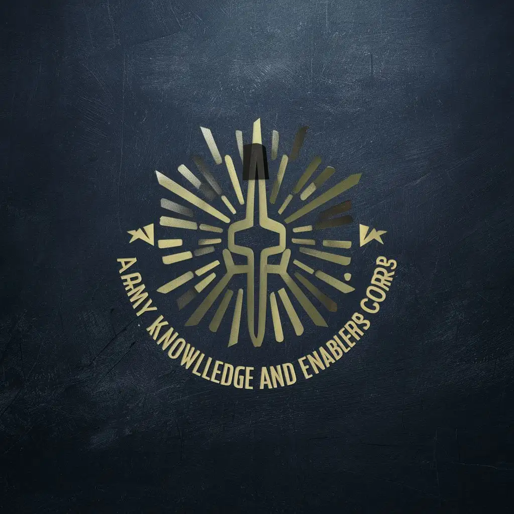 logo, Widow's power, with the text "army knowledge and enablers corps", typography, be used in Legal industry