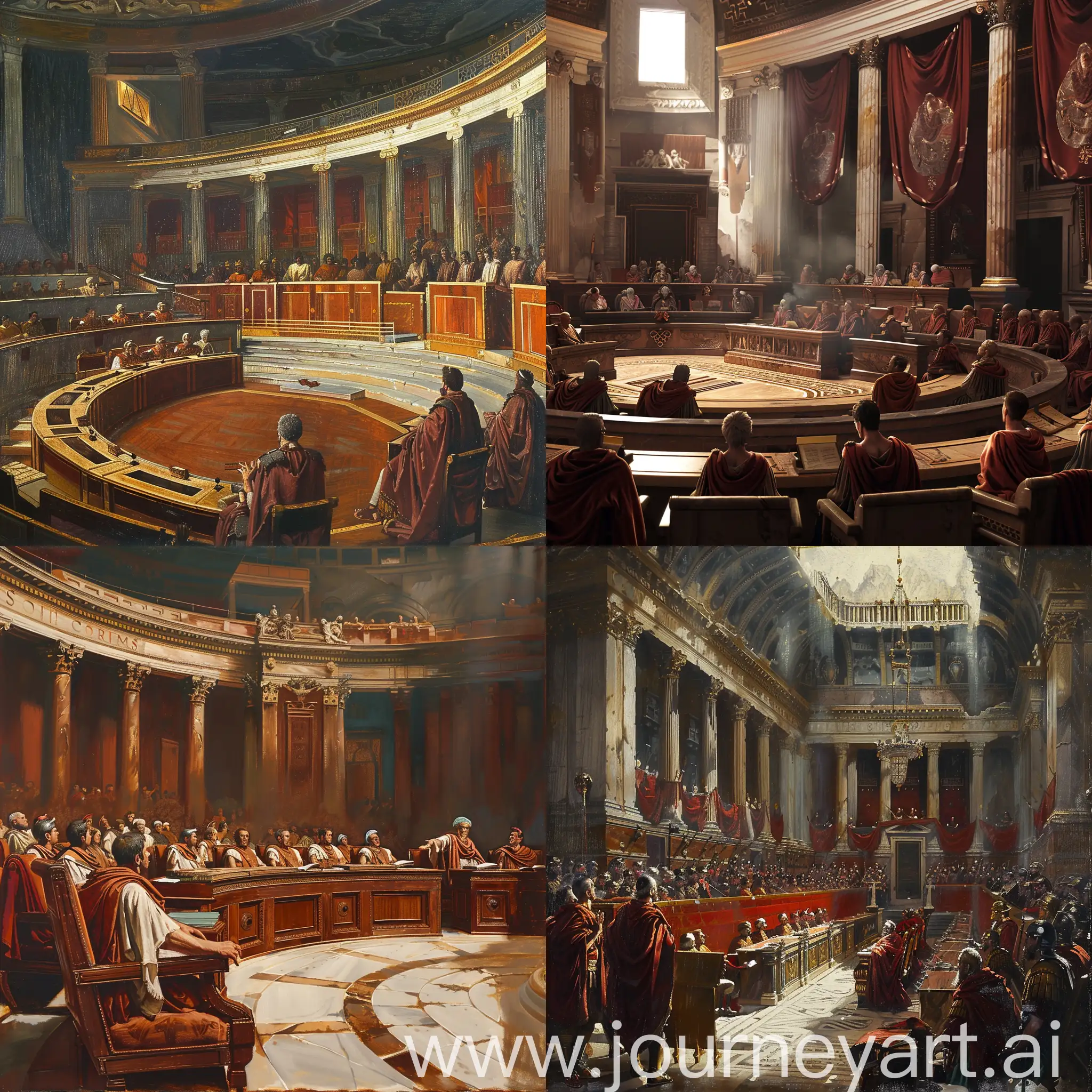 Vibrant-Roman-Senate-Gathering