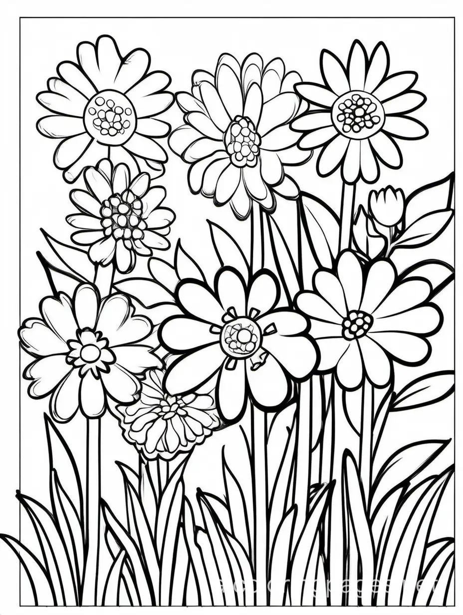May-Flowers-Coloring-Page-Simple-Line-Art-for-Kids