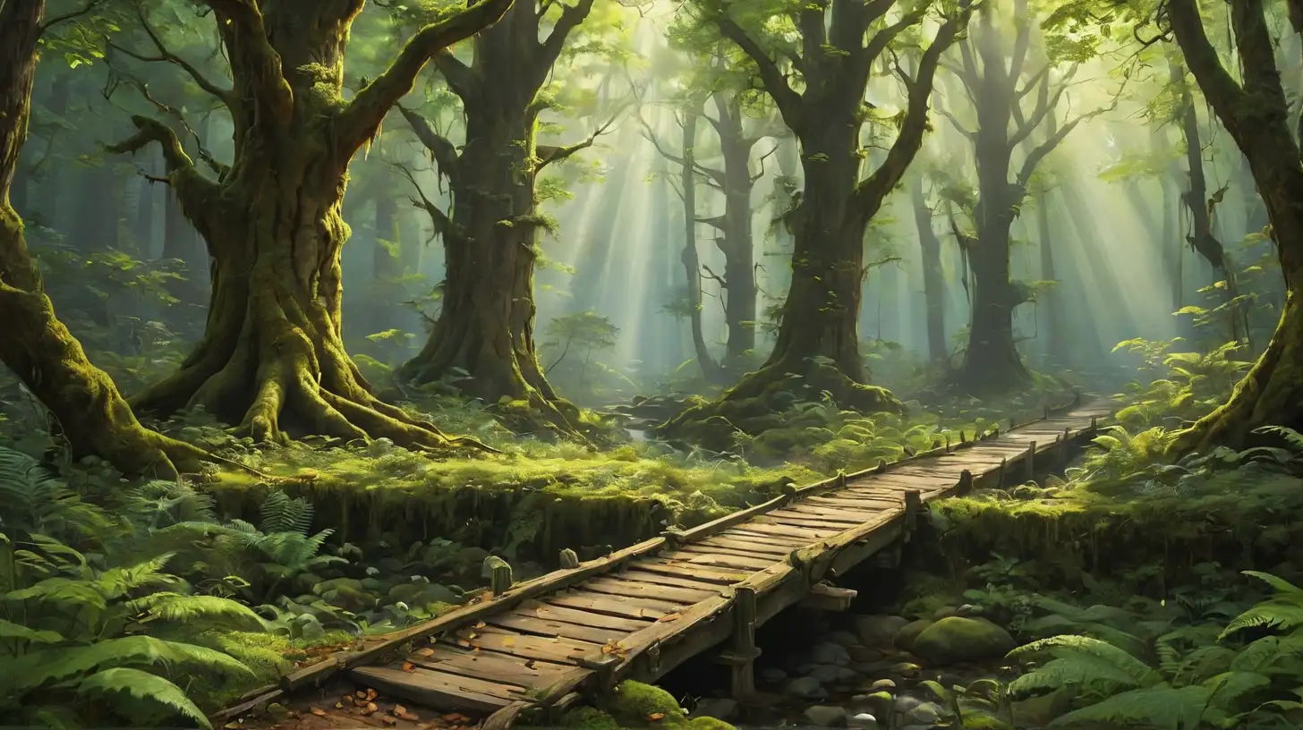 Serene and Mysterious Woods Ultima Online Bridge Exploration