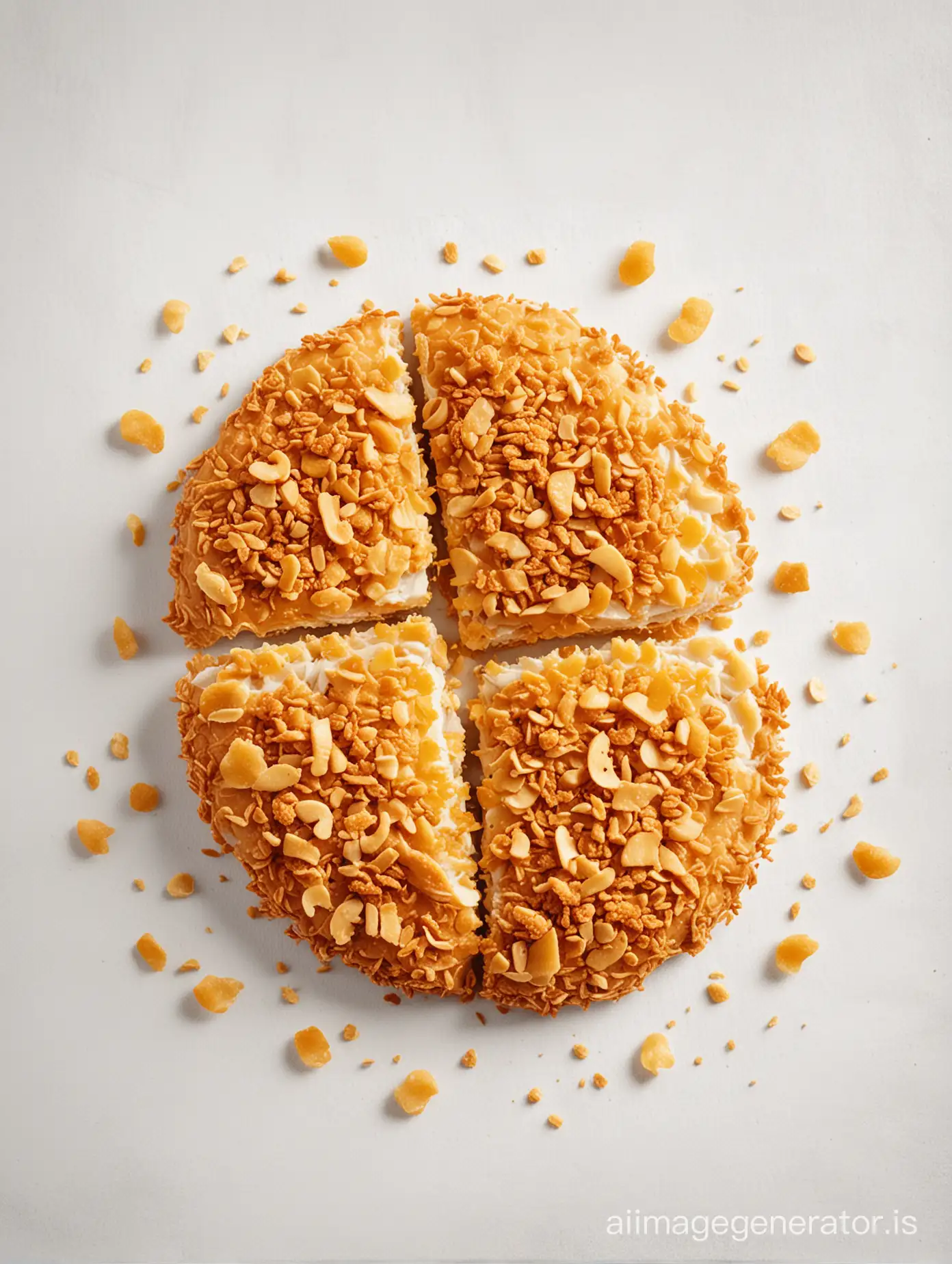 Crispy-Cornflake-Breaded-Chicken-Fillet-on-White-Background