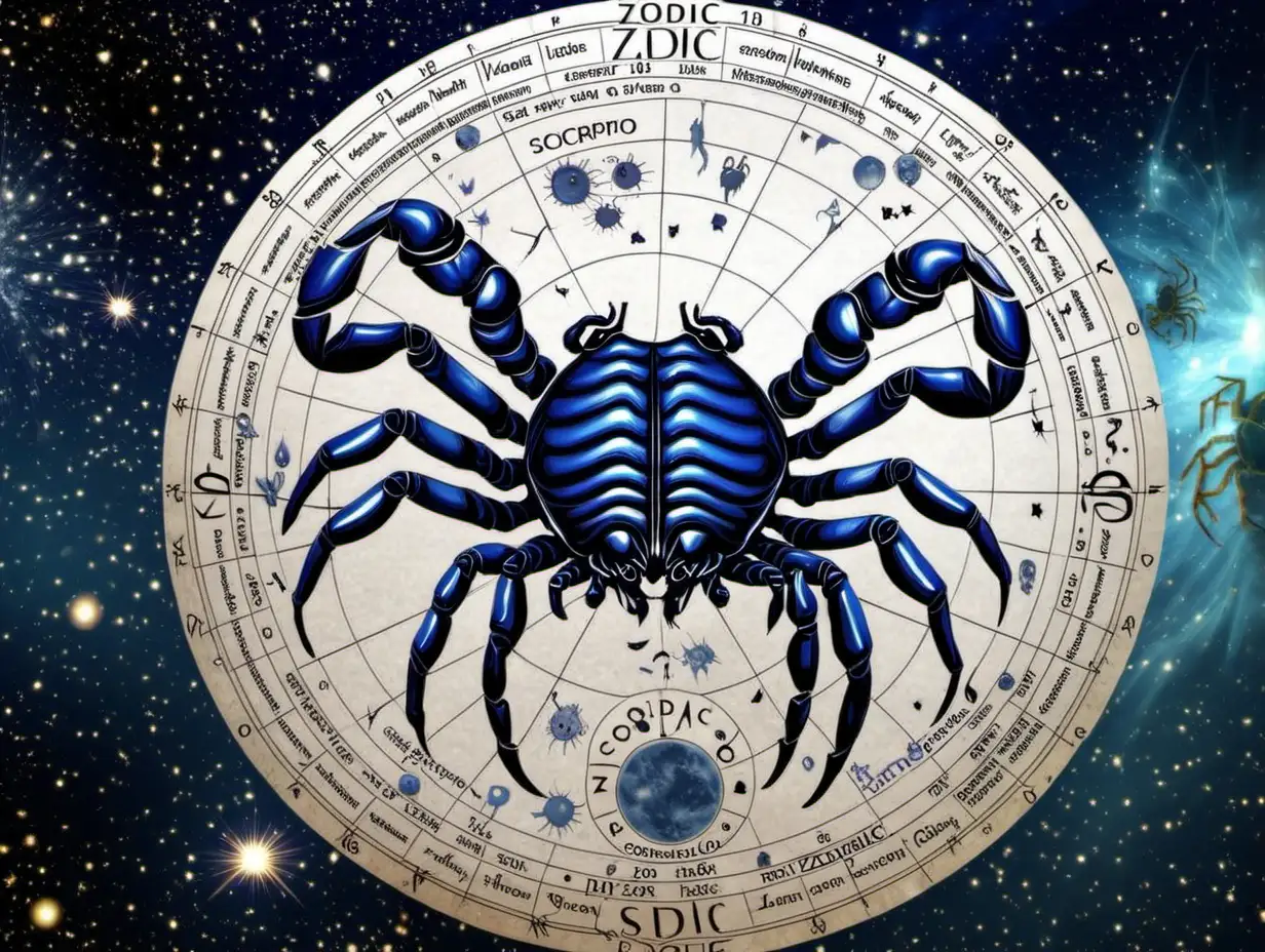 Astrological Zodiac Art Captivating Scorpio Constellation